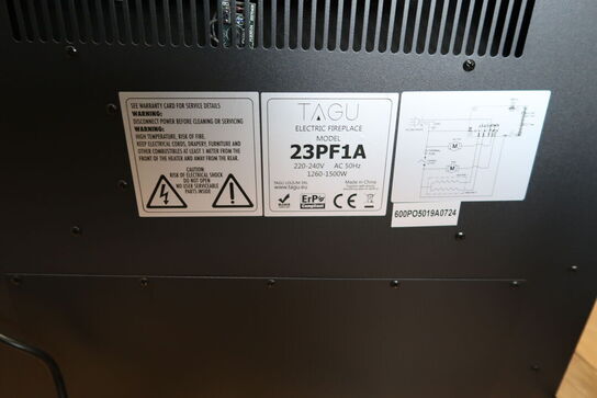 Elektrisk pejsindsats TAGU 23PF1A