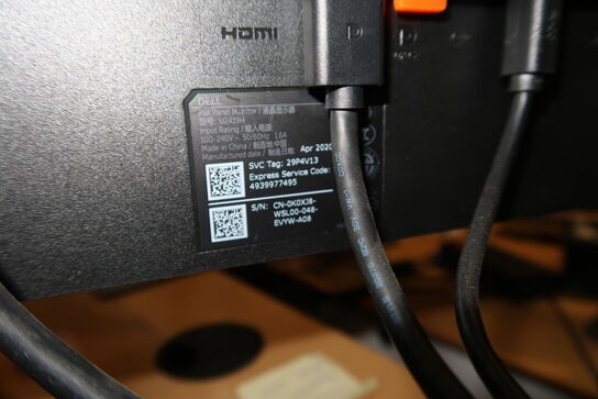 2 stk. computerskærme DELL U2419H, tastatur, mus, dockingstation DELL