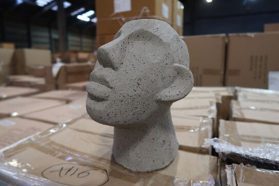 120 stk. Figur Hoved Talvik Cement Lys olivengrøn H23