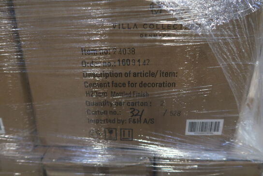 120 stk. Figur Hoved Talvik Cement Lys olivengrøn H23