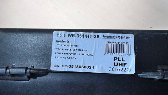 Trådløs mikrofonsæt, KARSECT WR-351/HT-35