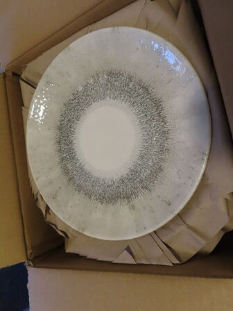 12 stk. middags tallerkener, CHURCHILL Fusion Gray, 26 cm.