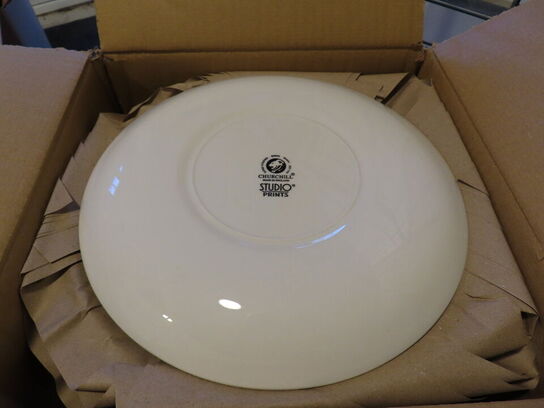 12 stk. middags tallerkener, CHURCHILL Fusion Gray, 26 cm.