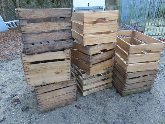 8 stk. frugtkasser til dekoration