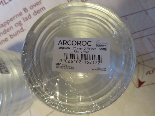 12 stk. små glasskåle, ARCOROC 70 mm.