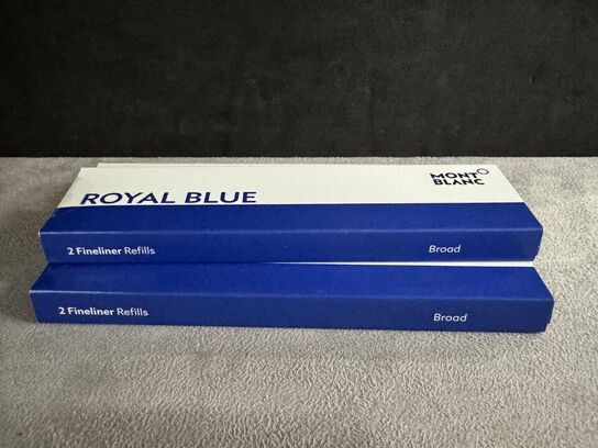 6 stk. Fyldepenne/Fineliner Refill MONTBLANC ROYAL BLUE