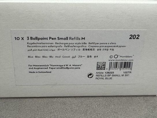 30 stk. Fyldepenne/Ballpoint Small refill MONTBLANC ROYAL BLUE