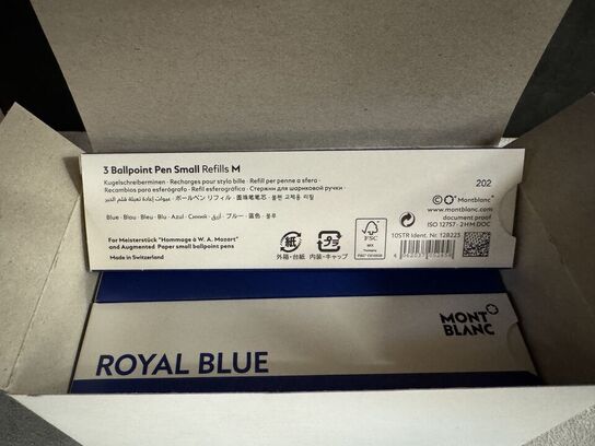 21 stk. Fyldepenne/Ballpoint Refill MONTBLANC ROYAL BLUE