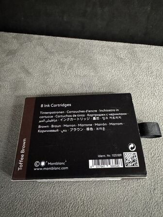 8 stk. Blækpatroner MONTBLANC TOFFEE BROWN