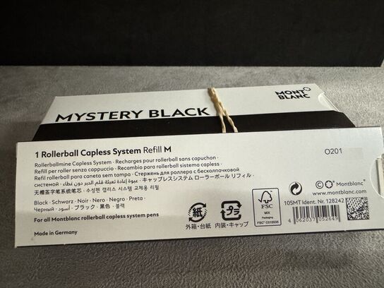 3 stk. Fyldepenne/Rollerball Refill MONTBLANC MYSTERY BLACK