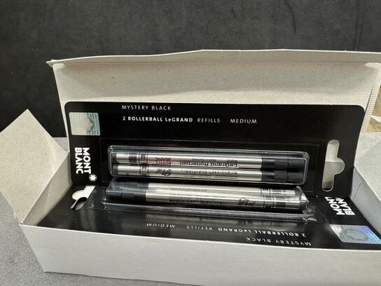 12 stk. Fyldepenne/rollerball Refill MONTBLANC MYSTERY BLACK