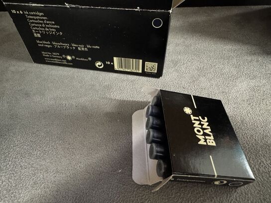 60 stk. Blækpatroner  MONTBLANC BLUE-BLACK