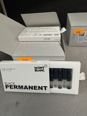 80 stk. Blækpatroner MONTBLANC BLACK