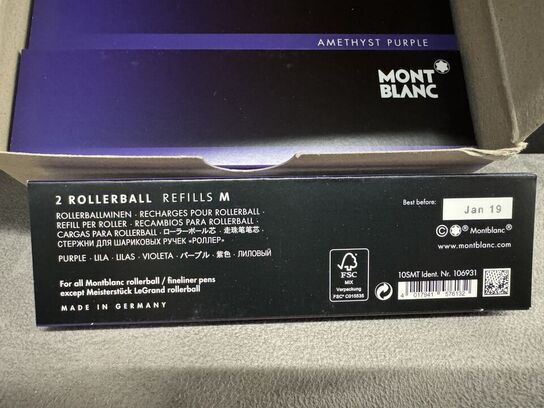 18 stk. Fyldepenne/Rollerball Refill MONTBLANC PURPLE