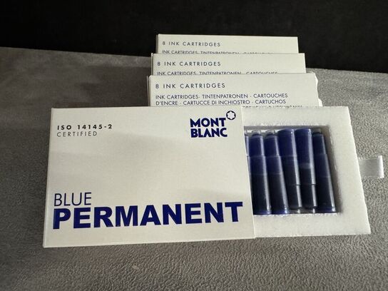 40 stk. Blækpatroner MONTBLANC BLUE