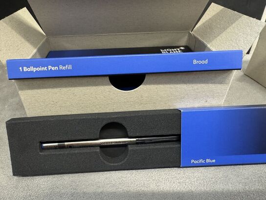 10 stk. Fyldepenne/Ballpoint Refill MONTBLANC PACIFIC BLUE