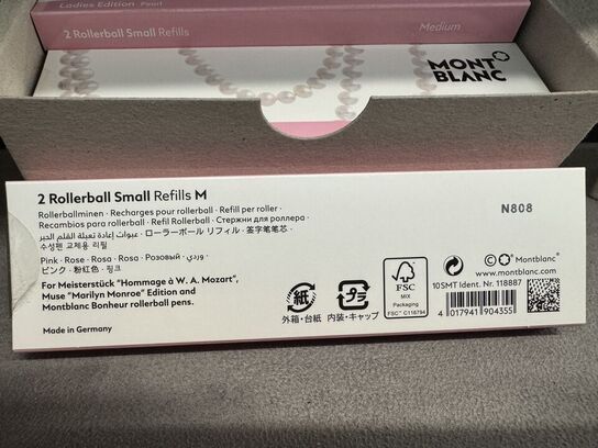 20 stk. Fyldepenne/Rollerball Small Refill MONTBLANC PINK