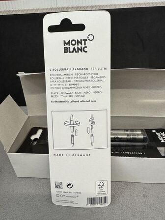 12 stk. Fyldepenne/rollerball Refill RB LeGrand MONTBLANC MYSTERY BLACK