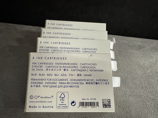 40 stk. Blækpatroner MONTBLANC BLUE