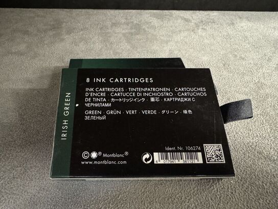 16 stk. Blækpatroner MONTBLANC IRISH GREEN