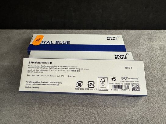 6 stk. Fyldepenne/Fineliner Refill MONTBLANC ROYAL BLUE