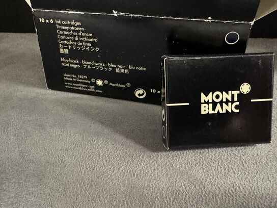 60 stk. Blækpatroner  MONTBLANC BLUE-BLACK