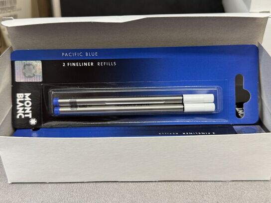 12 stk. Fyldepenne/Fineliner Refill MONTBLANC PACIFIC BLUE