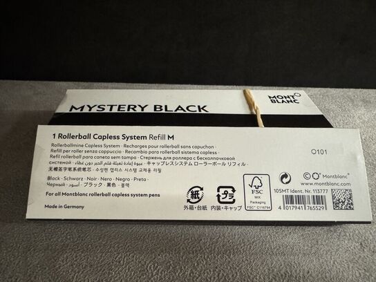 3 stk. Fyldepenne/Rollerball Refill MONTBLANC MYSTERY BLACK