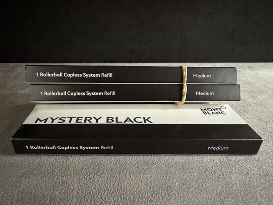 3 stk. Fyldepenne/Rollerball Refill MONTBLANC MYSTERY BLACK