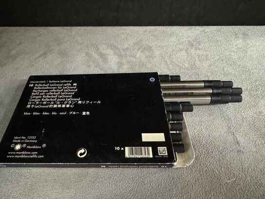 6 stk. Fyldepenne/Rollerball Refill MONTBLANC ROYAL BLUE