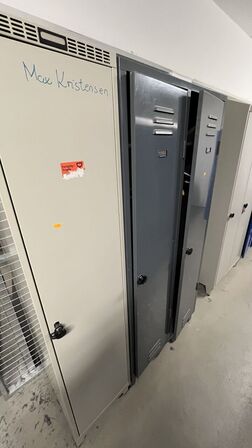 Omklædningsskabe 1 + 2 rum Grå + Mørkegrå