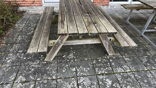 Bord Bænkesæt med træstel