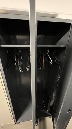 Omklædningsskabe 1 + 2 rum Grå + Mørkegrå