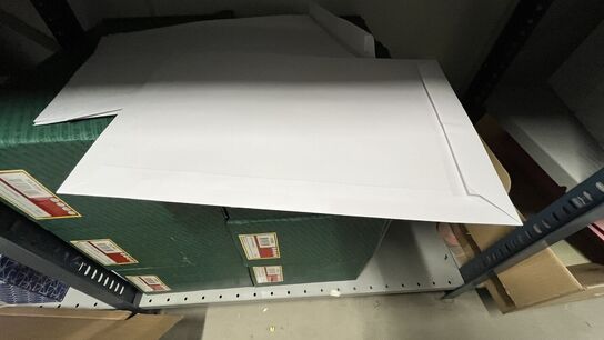 Tøm Reol - inden kl. 12 (2 fag) boble kuverter, sagsmapper  m.m.