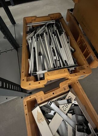 Skiltesystem Modulex 6 ks.  - Afhentes inden kl. 12