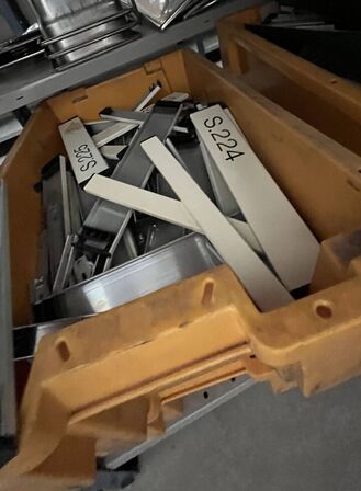 Skiltesystem Modulex 6 ks.  - Afhentes inden kl. 12