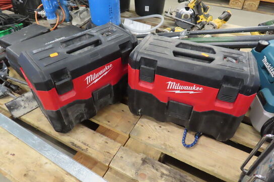 2 stk. Akku-støvsugere MILWAUKEE