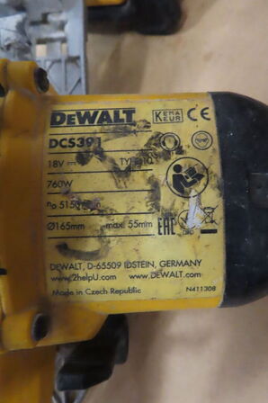 3 stk. Akku værktøj samt arbejdslampe DEWALT