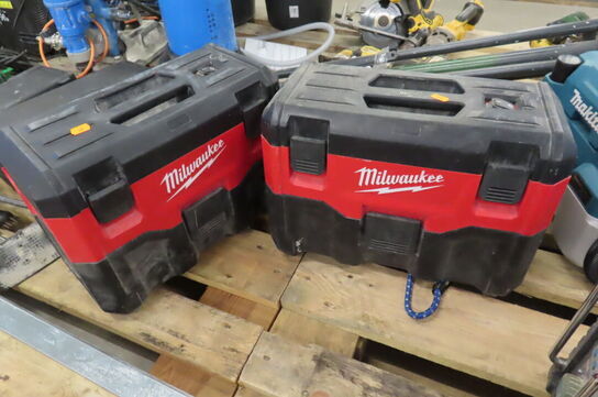 2 stk. Akku-støvsugere MILWAUKEE