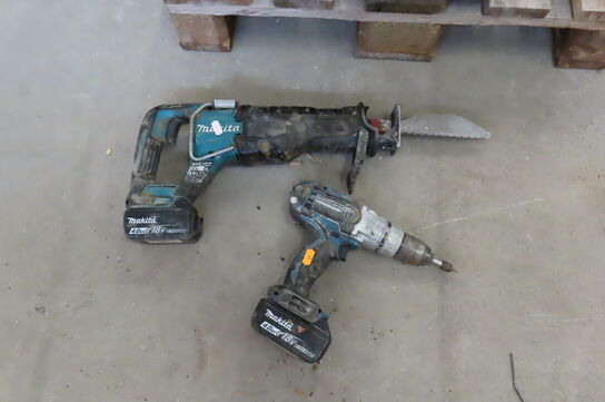 2 stk. Akku-værktøj MAKITA