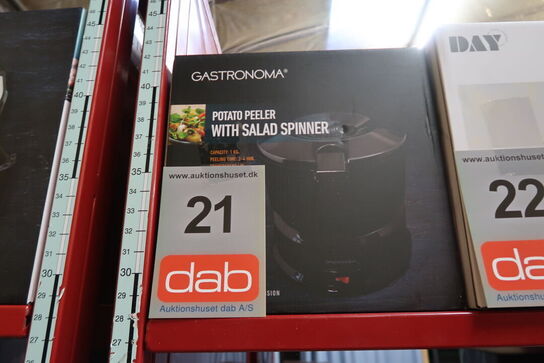 Gastronoma automatisk kartoffelskræller sort 1 kg 85 Watt