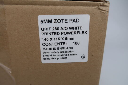 100 stk. 5mm Zote pad - grit 280 