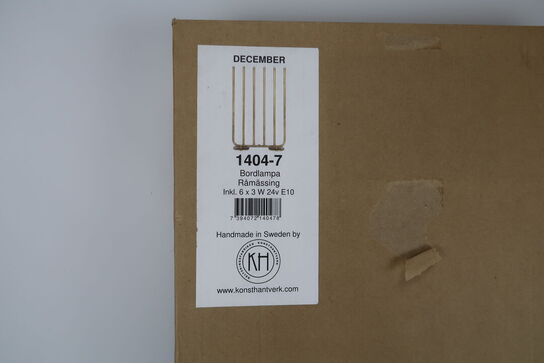 Konsthantverk december, Bordlampe 6x3W 23v - DEFEKT