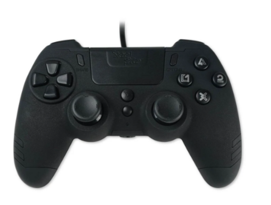 2 stk. SteelPlay PS3/PS4/USB-A controller - Sort