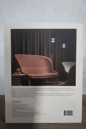 Pendel/bordlampe med indbygget højttaler LEMUS Life Black