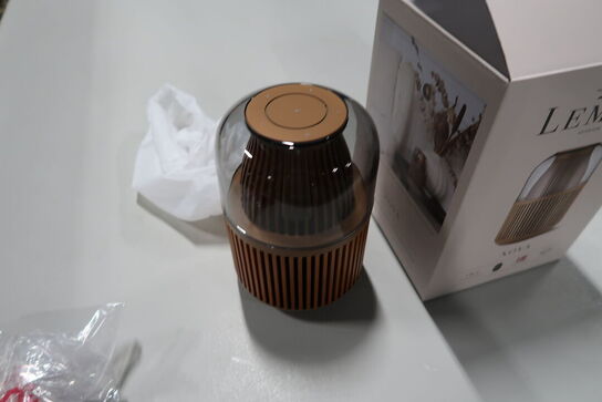 Højttaler/bordlampe LEMUS Nova Oak