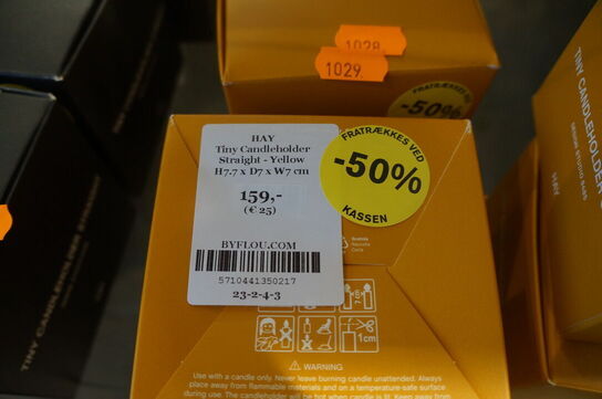 2 stk. Lysestager HAY TINY