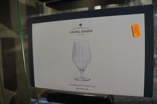 6 stk. Glas GEORG JENSEN BERNADOTTE BEER GLAS
