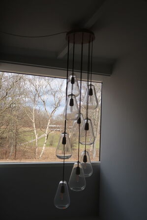 Lysekrone NUURA ANOLI med 9 stk. pendler