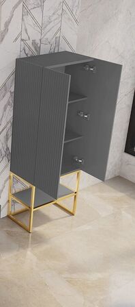 Baderumsmøbel, Angels Grey Side Cabinet